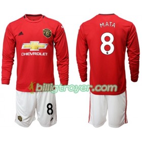 Billige Fotballdrakter Manchester United Mata 8 Barn Hjemmedraktsett 2019/20 Langermet